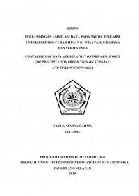Image of Perbandingan Asimilasi Data pada Model WRF-ARW untuk Prediksi Curah Hujan di Wilayah Surabaya dan Sekitarnya