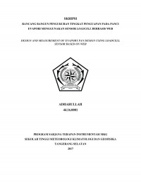 Image of RANCANG BANGUN PENGUKURAN TINGKAT PENGUAPAN PADA PANCI EVAPORI MENGGUNAKAN SENSOR LOADCELL BERBASIS WEB