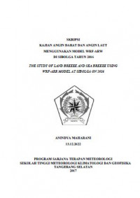 Image of KAJIAN ANGIN DARAT DAN ANGIN LAUT MENGGUNAKAN MODEL WRF-ARW
DI SIBOLGA TAHUN 2016
