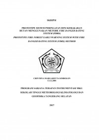 Image of Prototipe Sistem Peringatan Dini Kebakaran Hutan Menggunakan Metode Fire Danger Rating System (FDRS)