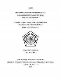 Image of Distribusi Uap Air Pada Saat Kejadian Hujan Lebat Di Wilayah Surabaya Berbasis Data GPS-MET
