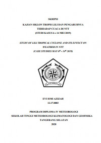 Image of Kajian Siklon Tropis Lili dan Pengaruhnya Terhadap Cuaca di NTT (Stusi Kasus 6 - 14 Mei 2019)