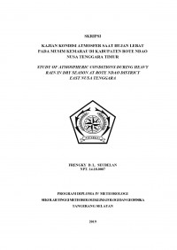 Image of Kajian Kondisi Atmosfer Saat Hujan Lebat Pada Musim Kemarau di Kabupaten Rote Ndao Nusa Tenggara Timur