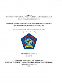 Image of KAJIAN DINAMIKA ATMOSFER PADA SAAT KEJADIAN HUJAN SANGAT LEBAT DI TAREMPA  (STUDI KASUS 14 JANUARI 2018)