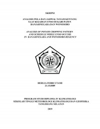 Image of ANALISIS POLA DAN JADWAL TANAM KENTANG  SAAT KEJADIAN ENSO DI KABUPATEN BANJARNEGARA DAN WONOSOBO