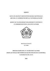 Image of Rancang Bangun Sistem Pengukuran Ketinggian Air Pada Evaporimeter dengan Sensor Kapasitif
