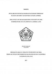 Image of PENGARUH INTENSITAS RADIASI MATAHARI TERHADAP FLUKTUASI SUHU TANAH PADA TANAH LATOSOL