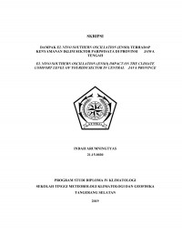 Image of Dampak El Nino Southern Oscillation (ENSO) Terhadap Kenyamanan Iklim Sektor Pariwisata di Provinsi Jawa Tengah