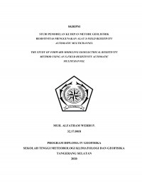 Image of Studi Pemodelan ke Depan Metode Geolistrik Resistivitas Menggunakan Alat S-Field Resistivity Automatic Multichannel