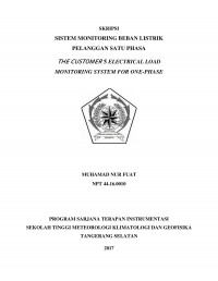 Image of SISTEM MONITORING BEBAN LISTRIK PELANGGAN SATU PHASA