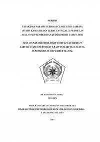 Image of UJI SKEMA PARAMETERISASI CUMULUS DI LABUHA (STUDI KASUS HUJAN LEBAT TANGGAL 31 MARET, 16 JULI, 10 SEPTEMBER DAN 28 DESEMBER TAHUN 2016)