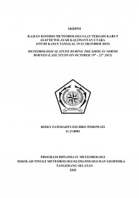 Image of KAJIAN KONDISI METEOROLOGI SAAT TERJADI KABUT ASAP DI WILAYAH KALIMANTAN UTARA (STUDI KASUS TANGGAL 19-21 OKTOBER 2015)