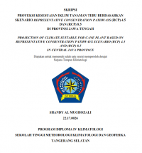 Image of Proyeksi Kesesuaian Iklim Tanaman Tebu Berdasarkan  Skenario Representative Consentration Pathways (Rcp) 4.5 Dan (Rcp) 8.5  Di Provinsi Jawa Tengah