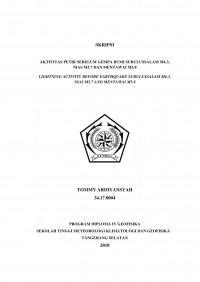 Image of AKTIVITAS PETIR SEBELUM GEMPA BUMI SUBULUSSALAM M6,3, DAN NIAS M5,7 DAN MENTAWAI M5,8