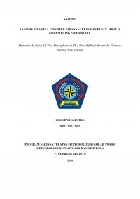 Image of ANALISIS DINAMIKA ATMOSFER KEJADIAN HUJAN LEBAT DI KOTA SORONG PAPUA BARAT