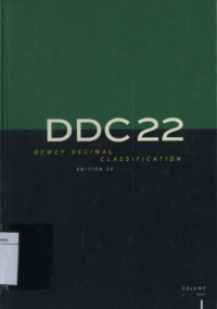 Image of DDC 22 Dewey Decimal Classification Edition 22 Volume 1