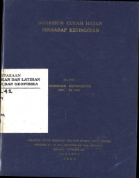 Image of Distribusi Curah Hujan Terhadap Ketinggian