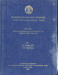 Image of Distribusi Tekanan dan Kecepatan Angin Permukaan Siklon Tropis