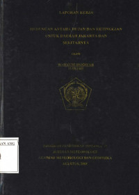Image of Hubungan Antara Hujan Dan Ketinggian Untuk Daerah Jakarta Dan Sekitarnya