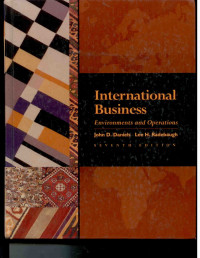 Image of INTERNATIONAL BUSINES ENVIRONMENTS AND OPERATIONS