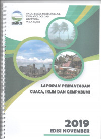 Image of LAPORAN PEMANTAUAN CUACA, IKLIM DAN GEMPABUMI NOVEMBER 2019