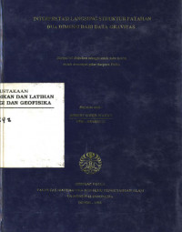 Image of Interpretasi Langsung Strukur Patahan Dua Dimensi Dari Data Gravitas