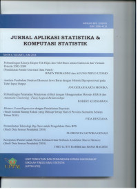 Image of Jurnal aplikasi statiska&komputasi statistik tahun 6 vol.01 juni 2014