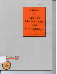 Image of Journal of Applied Meteorology and Climatology vol 54 number 11 (November 2015)