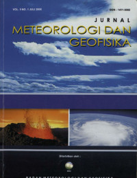 Image of Jurnal Meterorologi dan Geofisika Vol 9. No 1 Juli 2008