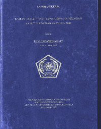 Image of Kaitan Empat Unsur Cuaca Dengan Kejadian Kabut di Pontianak Tahun 2006