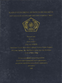 Image of Kajian Fenomena Hujan Es di Jakarta (Studi Kasus 30 Januari 2004 dan 18 Maret 2004)