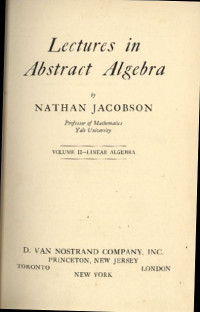 Image of Lectures in Abstract Algebra