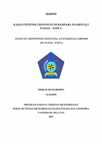 Image of KAJIAN POTENSI CROSSWIND DI BANDARA ENAROTALI PANIAI - PAPUA