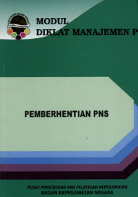 Image of MODUL DIKLAT MANAJEMEN PNS PEMBERHENTIAN PNS