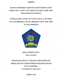 Image of JURNAL KAJIAN INTERAKSI AKTIVITAS KONVEKTIF ANGIN DARAT DAN ANGIN LAUT MENGGUNAKAN WRF-ARW 
DI KALIMANTAN BARAT