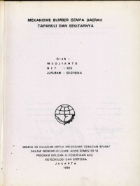 Image of Mekanisme Sumber Gempa Daerah Tapanuli dan Sekitarnya