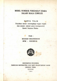 Image of Model Numerik Peredaran Udara dalam Skala Cumulus