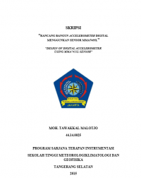 Image of RANCANG BANGUN ACCELEROMETER DIGITAL MENGGUNKAN SENSOR MMA7455L