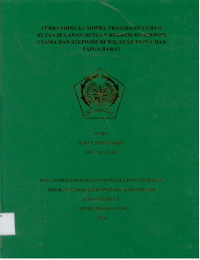 Image of PERBANDINGAN MODEL PRAKIRAAN CURAH HUJAN BULANAN DENGAN REGRESI KOMPONEN UTAMA DAN STEPWISE DI WILAYAH PAPUA DAN PAPUA BARAT