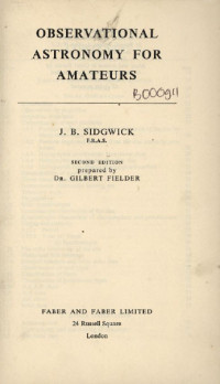 Image of Observational Astronomy For Amateurs