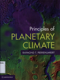 Image of PRINCIPLES OF PLANETARY CLIMATE