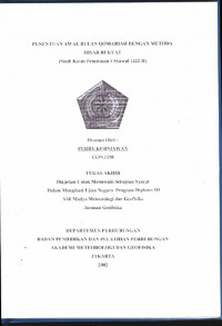 Image of Penentuan Awal Bulan Qomariah Dengan Metoda Hisab Rukyat