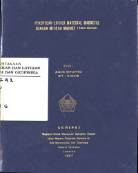 Image of Penentuan Lokasi Material Magnetis Dengan Metoda Magnet (Smith Method)