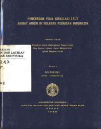 Image of Penentuan Pola Sirkulasi Laut Akibat Angin Di wilayah Perairan Indonesia