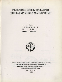 Image of Pengaruh Bintik Matahari terhadap Medan Magnet Bumi