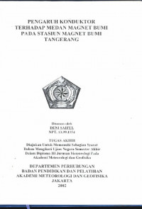 Image of Pengaruh Konduktor Terhadap Medan Magnet Bumi pada Stasiun Magnet Bumi Tangeran