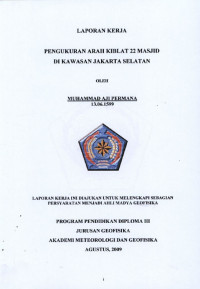 Image of Pengukuran Arah Kiblat 22 Masjid di Kawasan Jakarta Selatan