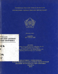 Image of Prakiraan Peluang Hujan Di Stasiun Cengkareng Dengan Metode Entrainment