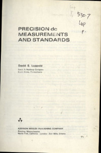 Image of Precission dc; Measurements and Standards