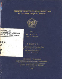 Image of Prediksi periode Ulang Presipitasi Di Daerah Tanjung Pinang